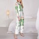 thumbnail image 3 of Balery Frog and Mushrooms Conjunto de Pijama con Estampado para Mujer, Conjunto de Dos Piezas con Manga Larga, Ropa de Dormir Suave con Bolsillos, Pijamas Cómodos-Medium, 3 of 7