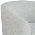 thumbnail image 4 of Studio 55D Barrel 30 3/4" Wide Gray Fabric Swivel Chair, 4 of 9