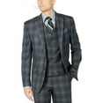 thumbnail image 1 of Lauren by Ralph Lauren Mens Blazer Plaid Notched Wool (Charcoal, 50R), 1 of 2