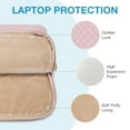 thumbnail image 5 of BAGSMART 15.6 Inch Laptop Sleeve Protective Case, Shockproof Soft Padded Zipper Cover Carrying Computer Bag with Pocket for MacBook Air, Pink with Handle, 5 of 7