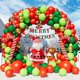 thumbnail image 1 of Kit de arco de guirnalda de globos navideños con globo navideño, globo de alce, globos de bastón de caramelo rojo y blanco navideños, rojo/verde/verde claro/dorado, 1 of 5