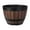 size:22.8cm x 17cm/8.98" x 6.69", variant on Large Capacity Wine Barrel Shape Planter Plastic Flower Pot Creative Decorative Plant Container for Home Garden Yard Patio Porch Display