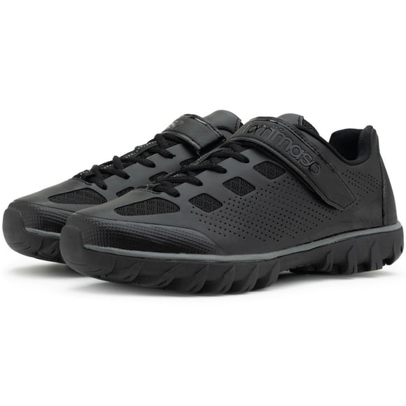 Tommaso Roma Men's Indoor Cycling Shoes Biking Urban Cycling Shoe Apparel Vegan Cycle Shoes Men Compatible with SPD Cleats SPD Cycling Shoes Mens Shoes SPD Shoes SPD Clips Shoes Bike - Black 48