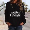 thumbnail image 1 of Qiopertar Mode Femmes Décontracté Col Rond Manches Longues Ample Imprimé Chandails en Molleton Réguliers Blouse Tops Liquidation Livraison Gratuite à Moins de 5$ jusqu'à 90 % de Réduction, 1 of 5