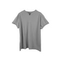 thumbnail image 4 of Ramiter Mens Workout Shirts Men's Solid Crew Neck Short-Sleeve Pocket T-Shirt Grey,5XL, 4 of 4