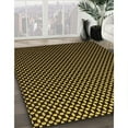 thumbnail image 3 of Ahgly Company Machine Washable Indoor Round Transitional Black Brown Area Rugs, 4' Round, 3 of 7