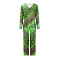 thumbnail image 4 of Ensembles de Pyjama pour Femmes 2 Pcs, Ensemble de Pyjama Décontracté Uni pour Dames avec Haut et Pantalon, 4 of 5