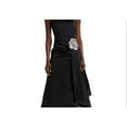 thumbnail image 2 of David Koma Crystal Embellished Asymmetric Scarf Dress Black Size 4, 2 of 3