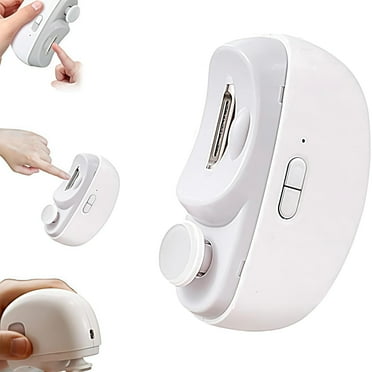 3 in 1 Automatic Electric Nail Clipper,Automatic Electric Polishing Nail Clipper, Safe and Convenient Electric Toenail Trimmer Dual-Speed Nail Grinders with Light for Seniors Adult Babies
