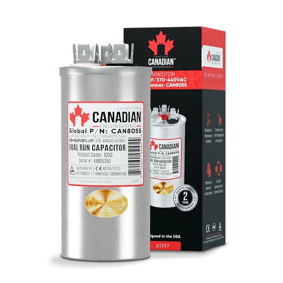 AC Capacitor 80   5 μF, 370/440 VAC, CBB65 Motor Run Round Capacitor for Air Conditioner, Industrial Electric Motors, Compressors, Air Conditioners