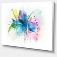 thumbnail image 2 of Illustration Aquarelle d'Iris - Grande Impression sur Toile d'Animaux, 2 of 4