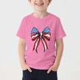 thumbnail image 3 of T-Shirt pour Enfants, Imprimé de la Fête de l'Indépendance à Manches Courtes et Col Rond, Haut Décontracté et Polyvalent pour Garçons et Filles de 3 à 15 Ans, 3 of 5