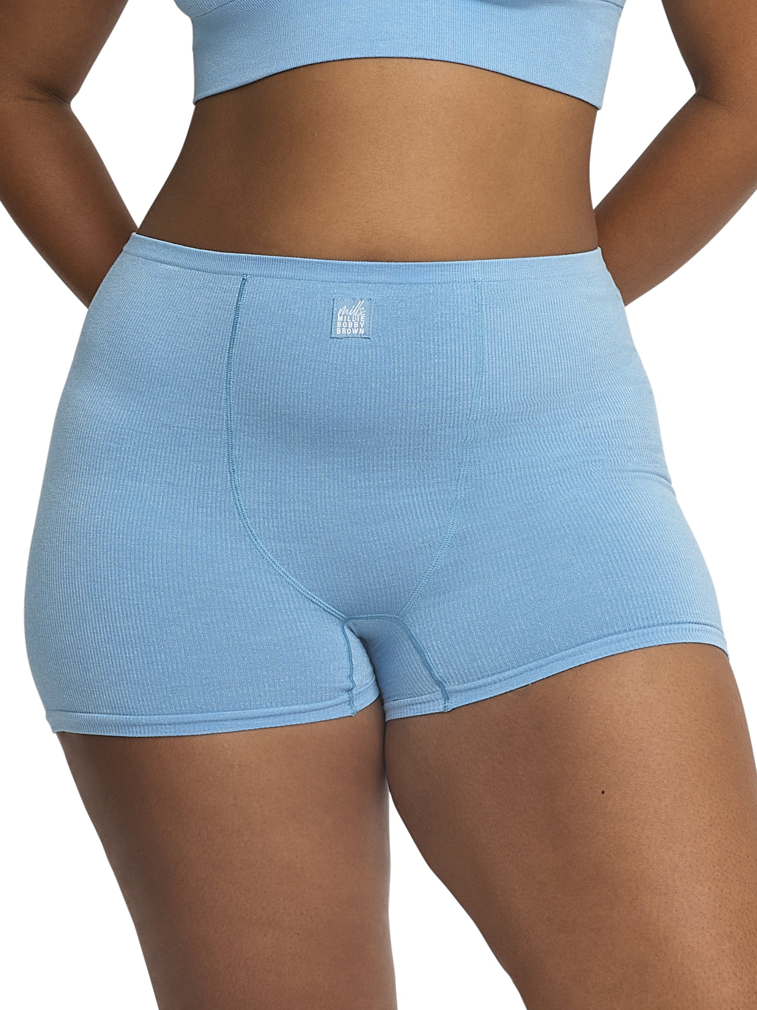 Mills by Millie Bobby Brown Women's Softie Ribbed Shortie Panties, Sizes XS-XXXL