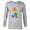 Athletic Heather, variant on Disney Mickey Mouse Pride Classic Pose Rainbow Icon Fill - Long Sleeve T-Shirt for Men - Customized-White