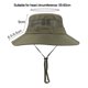 thumbnail image 2 of Color sólido sombrero de pescador de gran lado protector solar al aire libre sombrero de cuenca transpirable sombrero para el sol verano casco de seguridad de color arena para hombres y mujeres Adepaton BST3008551-5, 2 of 5