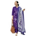 thumbnail image 5 of Alvami Women's Silk Kurta and Pant with Dupatta Set - Indian Ethnic Traditional Wear Kurta Set, 5 of 6