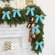 thumbnail image 4 of 12 Lazos de Terciopelo para Árbol de Navidad | Tela Suave y Lujosa Similar a La Seda | Adornos para Coronas y Guirnaldas Navideñas | Diseño Fácil de Atar | Adornos para Decorar El Hogar, 4 of 6