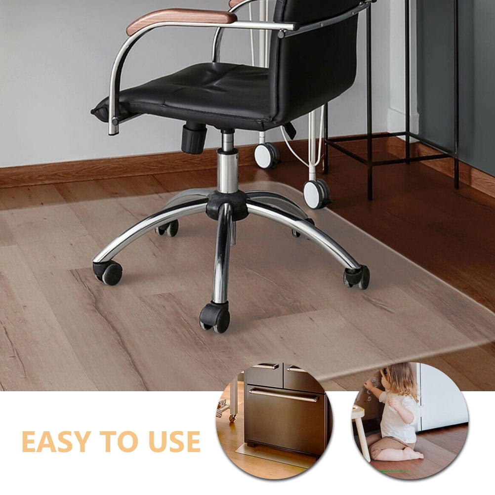 Luxshiny Clear PVC Chair Mat for Hard Floors, Protective Transparent Floor Mat, 1 Piece Desk Chair Pad