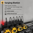 thumbnail image 3 of Power Tool Organizer for Tool Storage  Drill Holder Wall Mount with Charging Station  Tool Holder and Storage Rack for Garage Organization  Heavy Duty Metal Tool Shelf with Battery Holder, 3 of 9