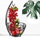 thumbnail image 1 of Cesta de fruta de hierro, cesta de fruta de metal simple para el hogar, cuenco con colgador de plátanos para organizador de mesa de comedor de cocina, 1 of 6