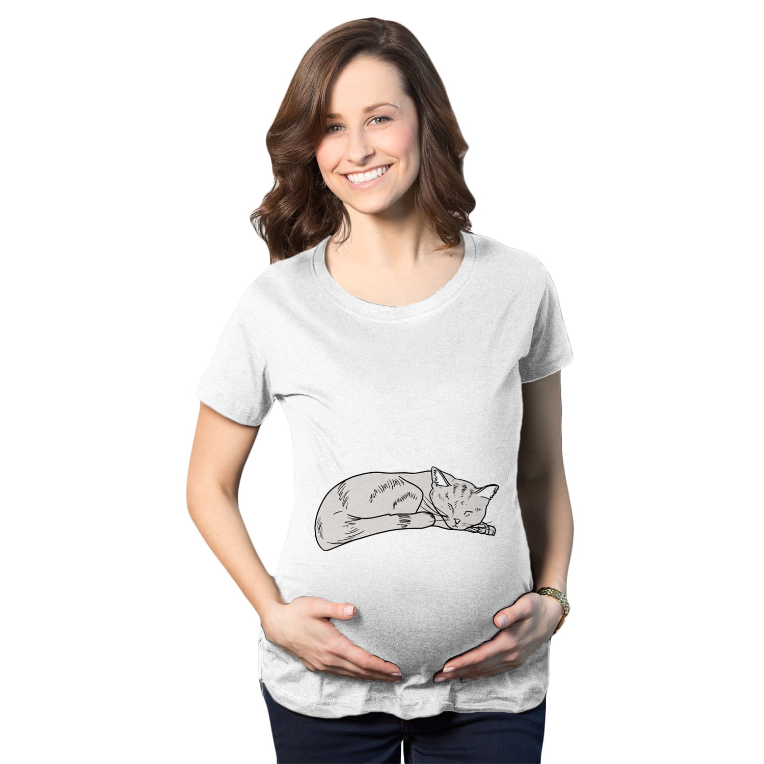 Xpenyo Womens Maternity T Shirts Short Sleeve Tiered Basic Casual Pregnancy Top