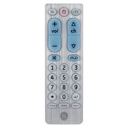 GE 2-Device Big Button Universal TV Remote Control in Silver, 69882