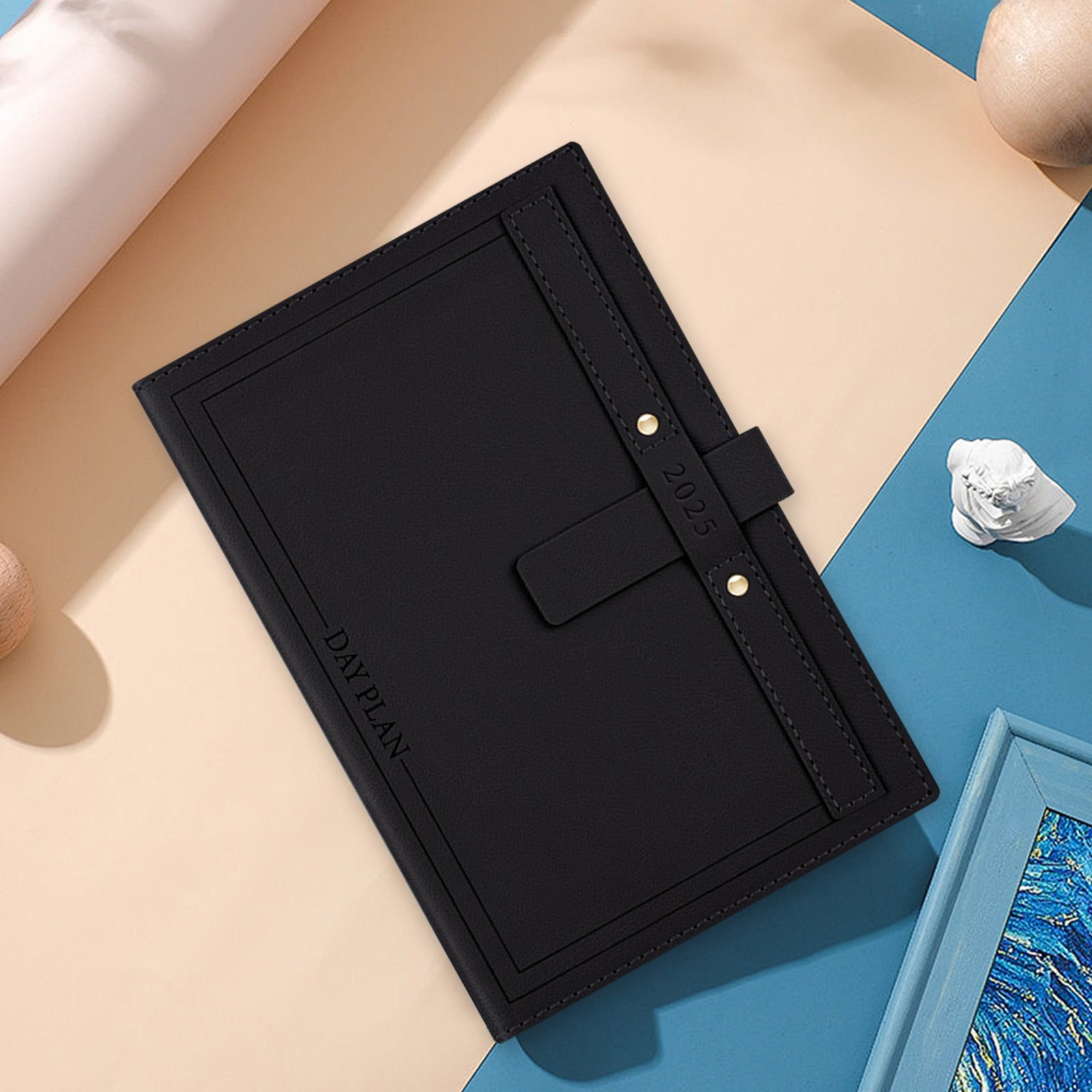 Qiweii 2025 A5 Weekly Planner Notebook，Efficiency Management Manual，Multi Purpose Planning and Note Taking Book