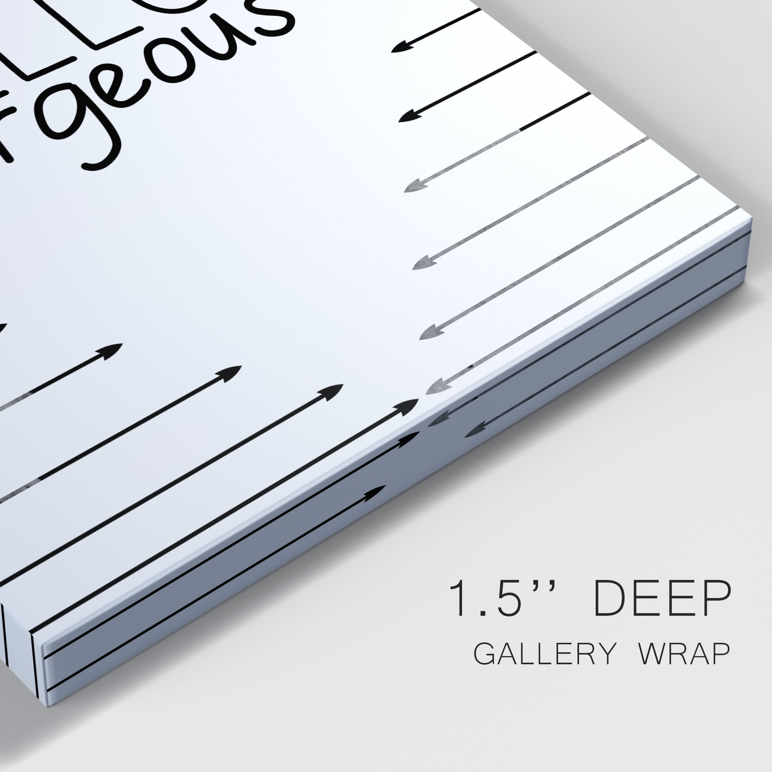 Hello Gorgeous Premium Gallery Wrapped Canvas - Ready to Hang - 8 x 12
