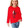 thumbnail image 1 of Économies d'Hiver! SROBPTY Chemises à Manches Longues pour Tout-Petits, Chemises Imprimées à Manches Longues pour Filles, Blouses Décontractées Habillées, Vêtements Rouges, 13 Ans, 1 of 5