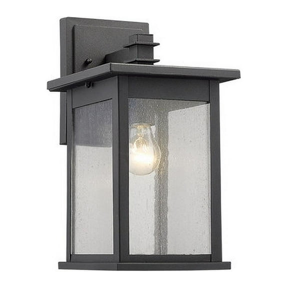 CHLOE Lighting TRISTAN Transitional 1 Light Black Outdoor Wall Sconce 14" Height