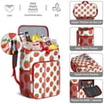 thumbnail image 2 of Cute Strawberry Print Backpack Cooler, Leakproof Lunch Bag for Road Trips, Picnic, and Everyday Use, 2 of 2