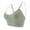 Army Green, variant on Gytharion Women's Ribbed Sports Bras Solid Color Wide Straps Flexible Support Seamless Bras Workout Comfort Wireless Bras