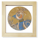 thumbnail image 1 of Flower Golden Pheasant ukiyo - e sale Pantalla de escritorio de pared de fotograma cuadrado, 1 of 4