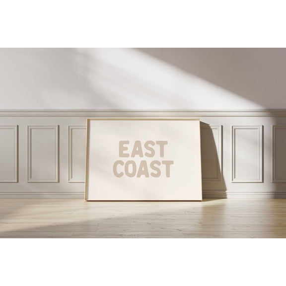 East Coast Print // Trendy Coastal Wall Art, Beach Prints, Coastal Wall Art, Beach House Decor, Minimalist Beach Decor, Wall Art, Modern Wall Decor, 8x12 UNFRAMED