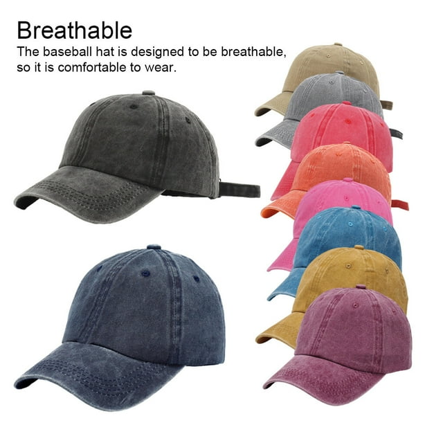 Cotton Baseball Cap Solid Color Dome Replacement Casual Sunproof Breathable Easy Matching Outdoor Adjustable Sunproof Hat Headgear Light Grey