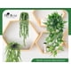 thumbnail image 4 of Plantas colgantes artificiales Der Rose, 4 unidades, hiedra, vid, eucalipto, 4 of 7