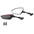 thumbnail image 2 of Motorcycle Universal 10mm 8mm Rearview Mirror Rear View Mirror Side Mirror with 6 Screw Blue, 2 of 5