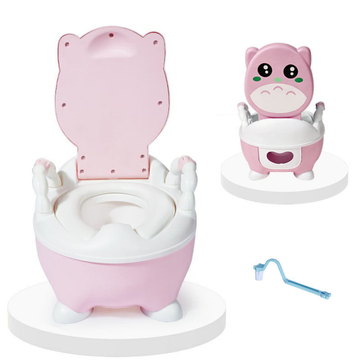 2 In 1 Kid Baby Toilet Trainer Child Toddler Potty Training Seat Chair Boy Girl 