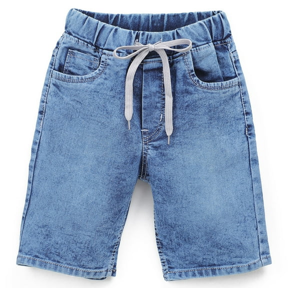 chopper club Boys Denim Shorts Regular Fit in Stretchable Denim Stone Wash 28