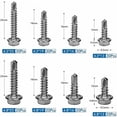 thumbnail image 3 of Hex Socket Cap Head Stainless Steel Screws, Anti-corrosion Cylindrical Head Socket Cap Self Tapping Screws with Deep Thread Pitch for Wide Range of Applications, 3 of 5