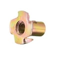 thumbnail image 5 of M6x14mm T-Nuts 4 Pronged Tee Nut Carbon Steel Color Zinc Plating 48 Pack, 5 of 5