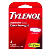 Tylenol Extra Strength Pain Reliever & Fever Reducer 4ct, Case of 6