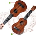 thumbnail image 2 of Ukelele infantil Raimy, 17 pulgadas, 4 cuerdas, con púas, caoba, 2 of 8