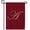Letter A, variant on America Forever Monogram C Garden Flag, 12.5 x 18 inch Double Sided, Personalized Initial Flag, Burgundy Gold Letter Banner