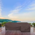 thumbnail image 7 of Covers & All Couch Cover, 12 Oz Polyester, Waterproof L Shape Sofa Cover, Tear & UV Proof Furniture Protector Cover with Handles & Air Pockets (Right Side Sofa, 90" x 120" x 33" x 35", Coffee), 7 of 7