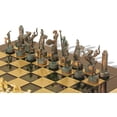 thumbnail image 6 of The Greek Mythology Theme Chess Set with Brass & Green Copper Pieces - Green Board, 6 of 9