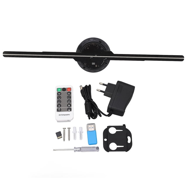 Ventilador de holograma 3D - 42 cm de diámetro - Proyector de holograma 234 LED para tienda comercial