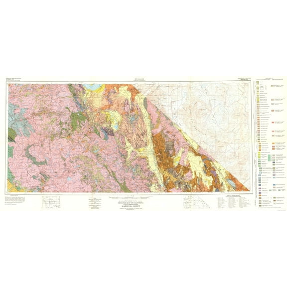 Historic Mine Map - Mariposa Sheet - Strand 1961 - Vintage Wall Art