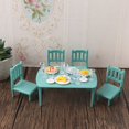 thumbnail image 3 of 1/12 Dollhouse Accessories Mini Dining Table Miniature Simulation Chair Table Furniture Toys Doll House Decoration, 3 of 19