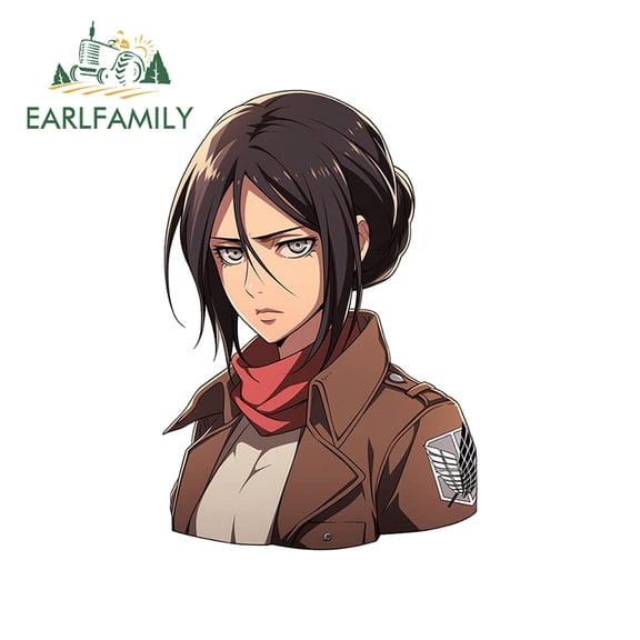 EARLFAMILY 5.1 in Mikasa Ackerman Car Stickers Vinyl Graphics Motorcycle Decal Windshield Decor